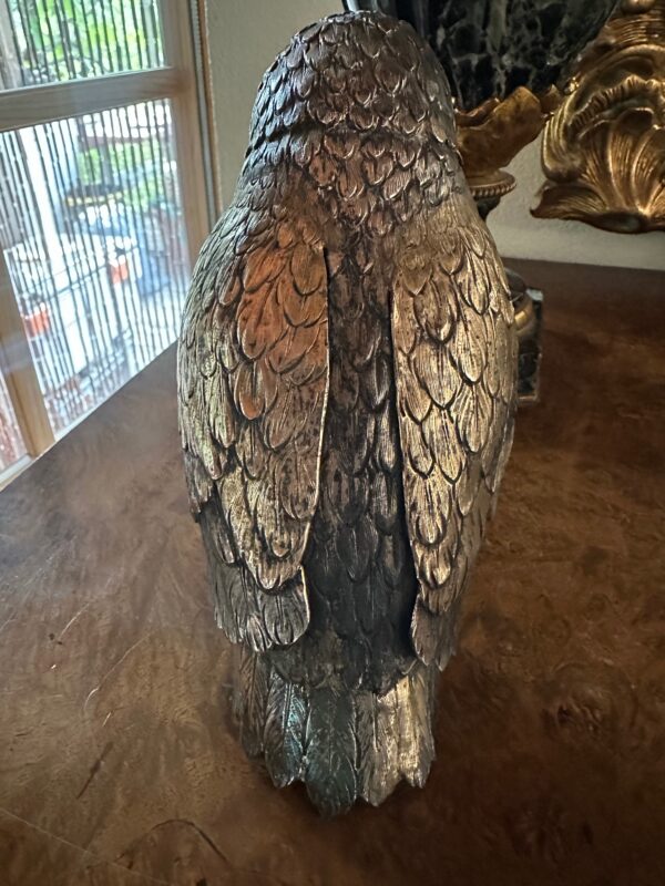 Italian Silver Table Owl - Image 2
