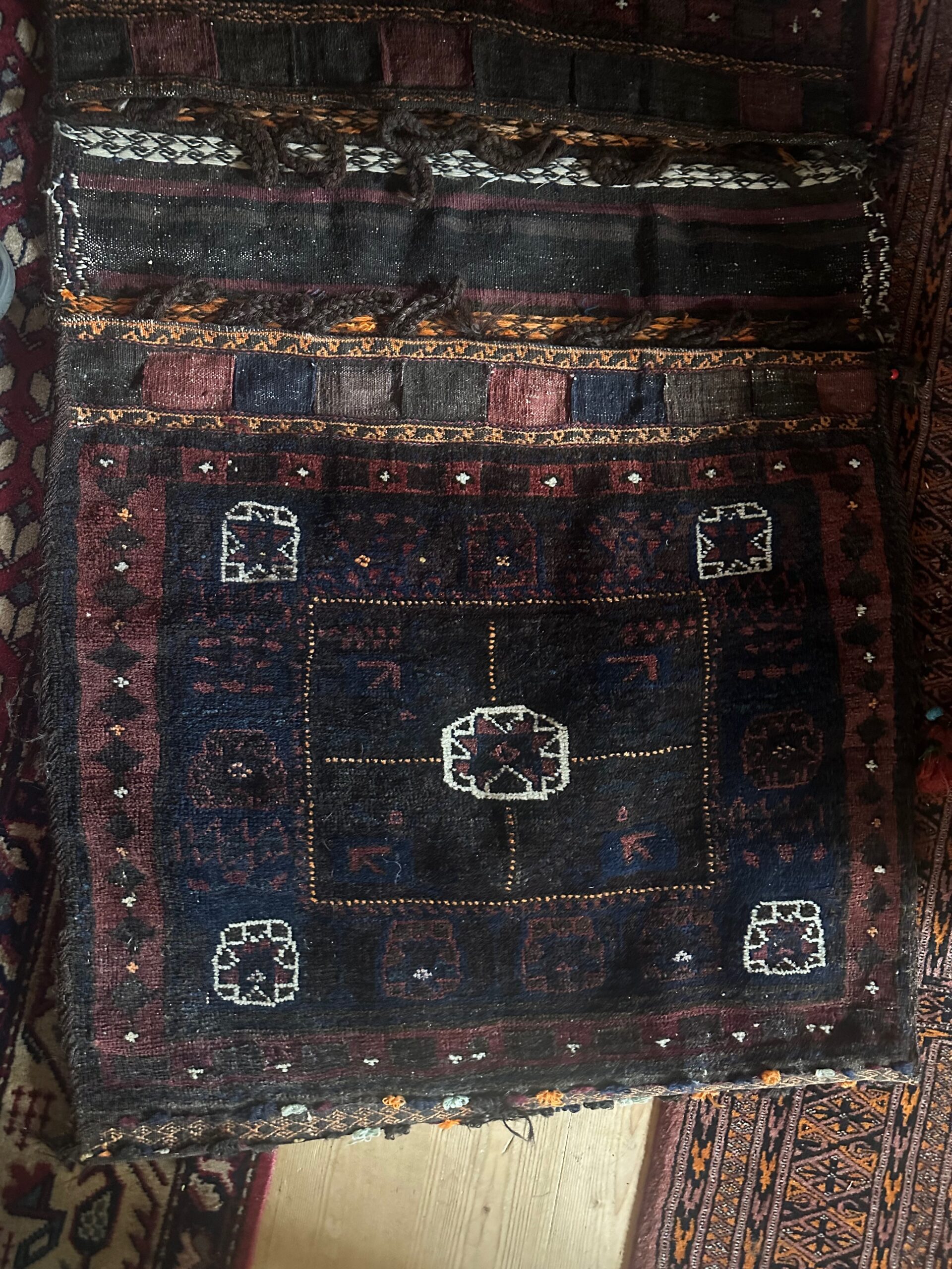 Antique Persian Baluch Saddlebag - Image 7